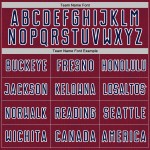 Custom Crimson Uniform Navy-White Sports Shape Geometric Sublimation Soccer Jersey