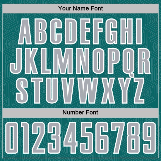 Sublimation Gray-White Geometric Uniform Jersey Custom Shape Soccer Sports Teal Sublimation Gray-White Geometric Uniform Jersey Custom Shape Soccer Sports Teal