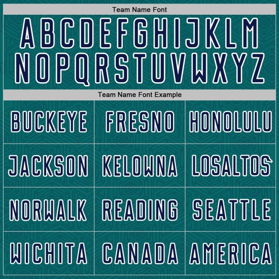 Custom Geometric Teal Jersey Navy-White Soccer Sports Shape Sublimation Uniform