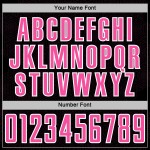 Pink-White Sublimation Soccer Sports Geometric Jersey Custom Black Uniform Shape