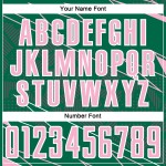 Uniform Sports Soccer Kelly Lines Sublimation Jersey Light Green Custom Pink-White Uniform Sports Soccer Kelly Lines Sublimation Jersey Light Green Custom Pink-White